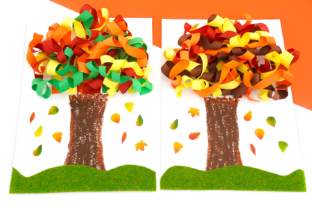 Autumn Tree in Rolled Paper - 3 - Autumn Crafts - 10doigts.com - Autumn Crafts – 10doigts.fr