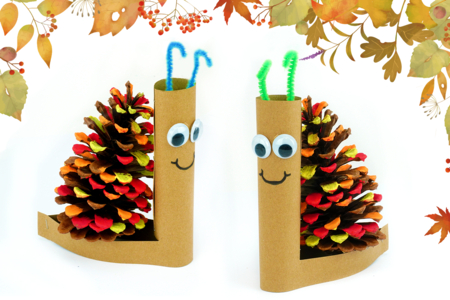 Bricolaje Caracol Manzana Piña Otoño - Actividades manuales Otoño – 10doigts.fr