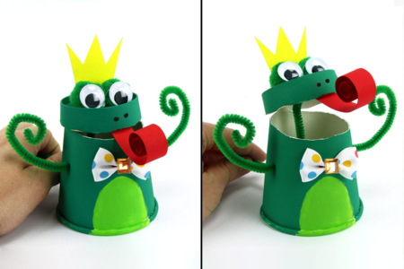 Manualidad Rana Vaso - Actividades manuales animales: nuestras ideas creativas para los niños – 10doigts.fr