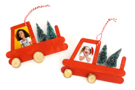 Christmas Truck - Tree Decoration - 4 - Christmas Tree Ornement Crafts - 10doigts.com - Christmas Tree Ornement Crafts – 10doigts.fr