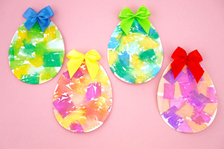 Manualidades de papel crepé fácil - Actividades manuales DIY Pascua – 10doigts.fr