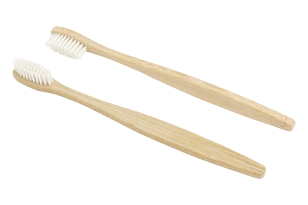 Bamboo Toothbrushes - 2 Pieces - 1 - Painting Accessories - 10doigts.com - Painting Accessories – 10doigts.fr