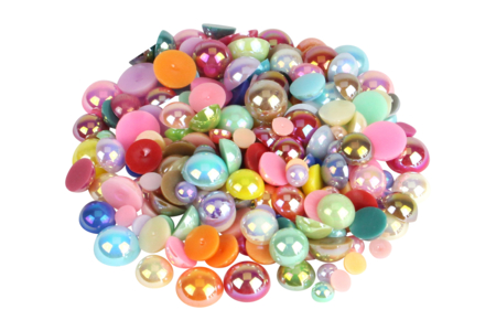 cabochons nacarados de colores surtidos - Cabochones – 10doigts.fr