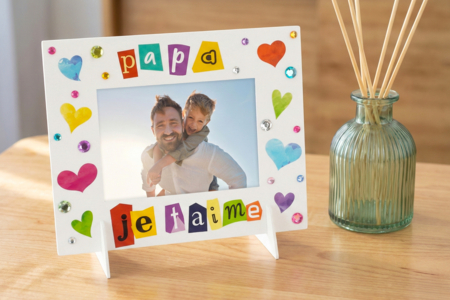 cadre cadeau fête des pères - Father's Day Crafts – 10doigts.fr