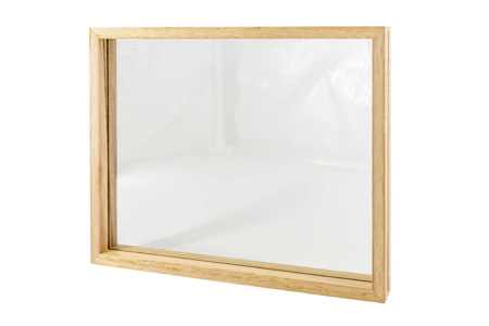 Marco de doble cara madera- Modelo rectangular 20 x 25 x 2,8 cm - Marcos de fotos de madera – 10doigts.fr