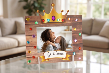 cadre fête des mères strass couronne - Kits fiesta de los padres – 10doigts.fr