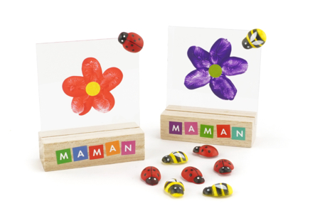 Flower Frame with Fingerprints - 2 - Mother's Day Crafts - 10doigts.com - Mother's Day Crafts – 10doigts.fr