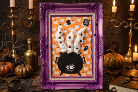 marco de Halloween para niños - Manualidades para Halloween – 10doigts.fr