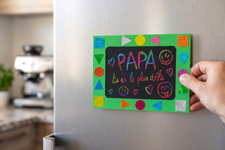 cadre magnétique fête des pères DIY enfants - Mother's Day Crafts – 10doigts.fr