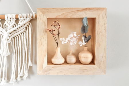 marco mini jarrones de madera  - Objetos de madera para el hogar – 10doigts.fr