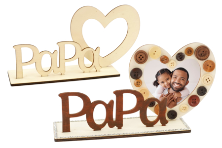 Marco de madera - Regalos DIY para el Día del Padre – Para la oficina de papá – 10doigts.fr