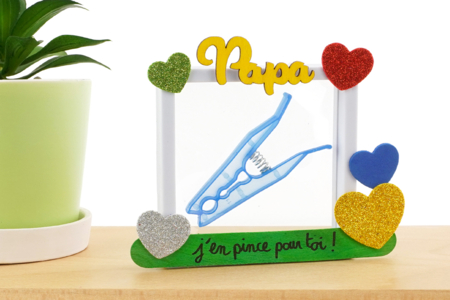 marco papá, estoy locamente enamorado de ti - Manualidades día del padre – 10doigts.fr