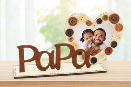 Marco de fotos - Regalos DIY para el Día del Padre – Para la oficina de papá – 10doigts.fr