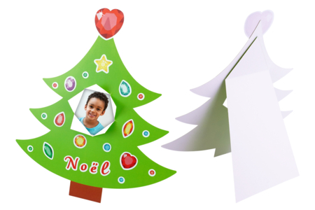 Christmas Tree Photo Frame Kit + Stickers - 12 Pieces - 3 - Christmas Creative Kits for Children - 10doigts.com - Christmas Creative Kits for Children – 10doigts.fr