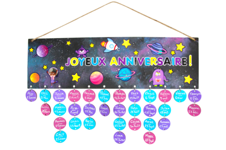 Wooden Birthday Calendar - 3 - Calendars - 10doigts.com - Calendars – 10doigts.fr