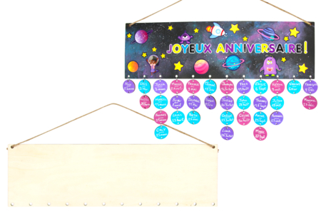 Wooden Birthday Calendar - 4 - Calendars - 10doigts.com - Calendars – 10doigts.fr