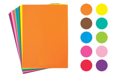 Adhesive Foam Rubber, A3 Size - 10 Sheets - 1 - Foam Rubber - 10doigts.com - Foam Rubber – 10doigts.fr