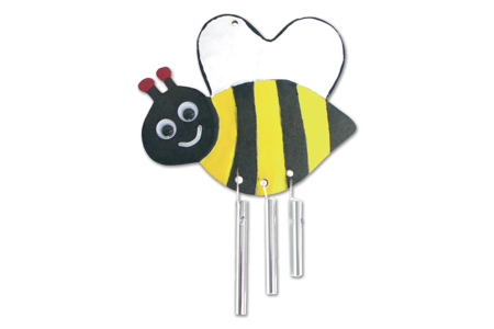 Bee Wind Chimes to Assemble - 5 Pieces - 1 - Wooden Decorative Suspensions - 10doigts.com - Wooden Decorative Suspensions – 10doigts.fr