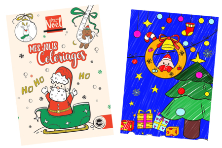 Cuaderno para colorear Navidad - Libros para colorear y dibujos – 10doigts.fr