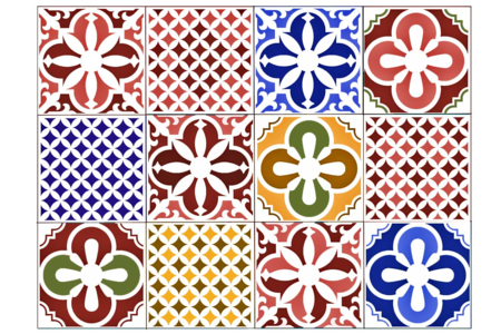 baldosas de cemento mosaicos - Plantilla friso – 10doigts.fr