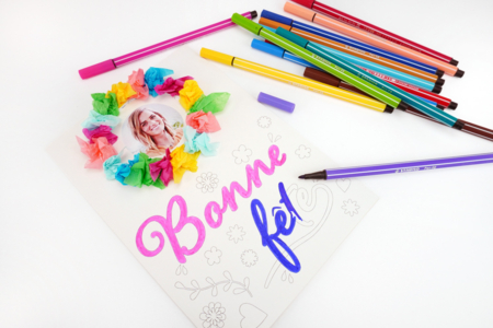 carte à colorier maman - Mother's Day Cards – 10doigts.fr