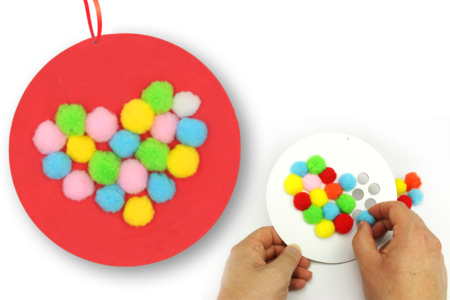 Pom Pom Heart Kit - 6 Pieces - 4 - Educational Kits - 10doigts.com - Educational Kits: The joy of hands-on learning. – 10doigts.fr