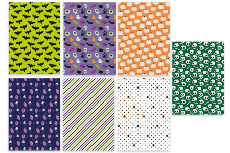 tarjeta con motivos de halloween brujas - Papel de temporada – 10doigts.fr