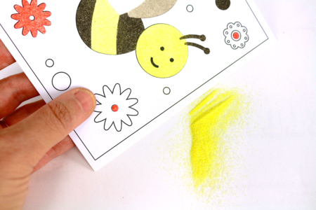 Sanding Cards, Animal Theme - 6 Cards - 12 - Colored Sand - 10doigts.com - Colored Sand – 10doigts.fr
