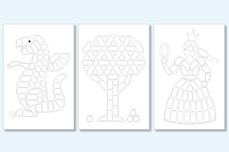 Cartas para decorar con copos de maíz - Copos de maíz – 10doigts.fr
