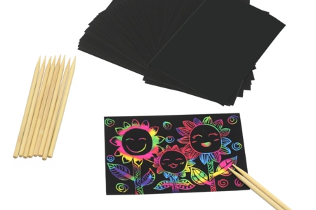 Rainbow Scratch Cards - 30 pcs - 1 - Scratch and Punch Cards - 10doigts.com - Scratch and Punch Cards – 10doigts.fr