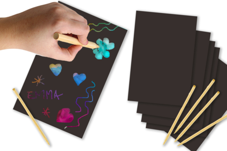 cartas de rascar fondo colorido - Cartas para rascar, para puntear – 10doigts.fr