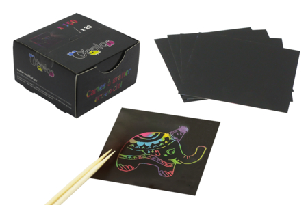 Rainbow Scratch Cards - 150 pcs - 1 - Scratch and Punch Cards - 10doigts.com - Scratch and Punch Cards – 10doigts.fr