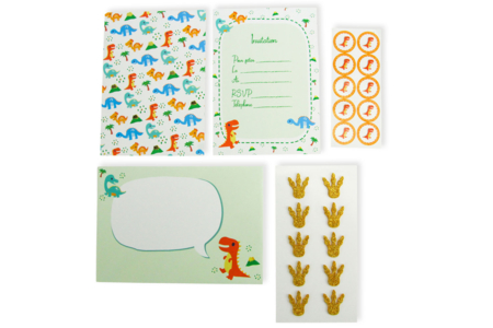 Birthday Invitations, Dinosaur - 10 pieces - 3 - Birthday Invitations - 10doigts.com - Birthday Invitations – 10doigts.fr