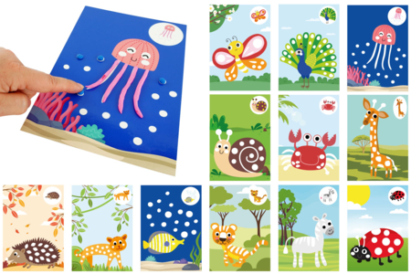 Cartas de modelar + REGALO de 10 troncos de pasta a modelar - Kits educativos: el placer de aprender a través de la manipulación. – 10doigts.fr