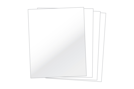 Cartón blanco 48 x 68 cm, 380 gr - 10 unidads - Papeles blancos – 10doigts.fr