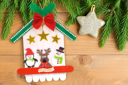 chalet palos esquimaux navidad DIY - Actividades manuales de Navidad – 10doigts.fr