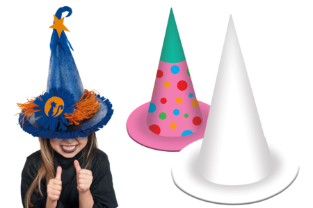 Chapeau de sorcière - Crowns and Hats for Carnival: Creative Activities for Children – 10doigts.fr