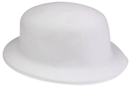 chapeau melon blanc à décorer - Crowns and Hats for Carnival: Creative Activities for Children – 10doigts.fr