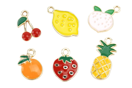 llaveros frutas - Colgantes, pompones – 10doigts.fr
