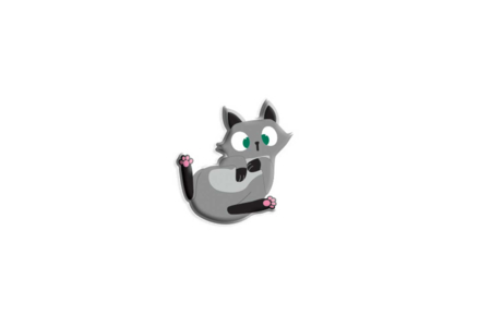 gatos divertidos pegatinas  - Gomets animales – 10doigts.fr