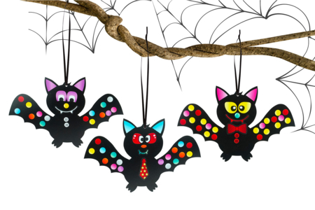 murciélagos y gomets - Kits creativos de Halloween – 10doigts.fr