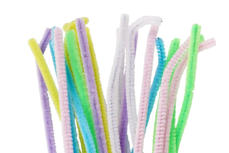 Assorted Pastel Pipe Cleaners - 24 Pieces - 3 - Chenille Stems - 10doigts.com - Chenille Stems – 10doigts.fr