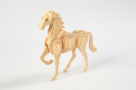 3D Wooden Horse or Unicorn Model Kit - 1 - Wood Models - 10doigts.com - Wood Models – 10doigts.fr