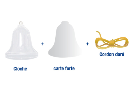 Campana de plástico transparente - Formas a garnir - Plastique – 10doigts.fr