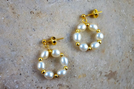 Gold Ear Studs - 10 Pieces - 2 - Earrings - 10doigts.com - Earrings – 10doigts.fr