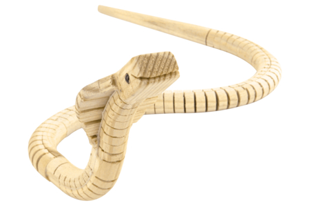 Natural Wooden Cobra - 1 - Wooden Animals - 10doigts.com - Wooden Animals – 10doigts.fr