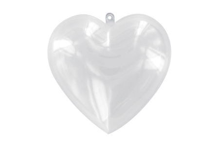 Corazón de plástico transparente 3 en 1, para colgar - Formas a garnir - Plastique – 10doigts.fr
