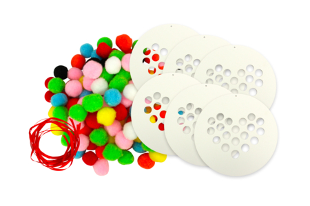 Pom Pom Heart Kit - 6 Pieces - 2 - Educational Kits - 10doigts.com - Educational Kits: The joy of hands-on learning. – 10doigts.fr