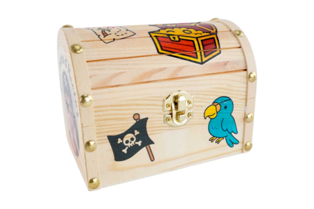 Wooden Pirate Chests - 3 - Wooden Boxes - 10doigts.com - Wooden Boxes – 10doigts.fr