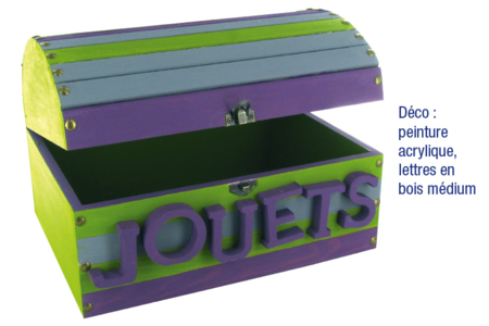 Caja cofre - Deco en madera cruda – 10doigts.fr